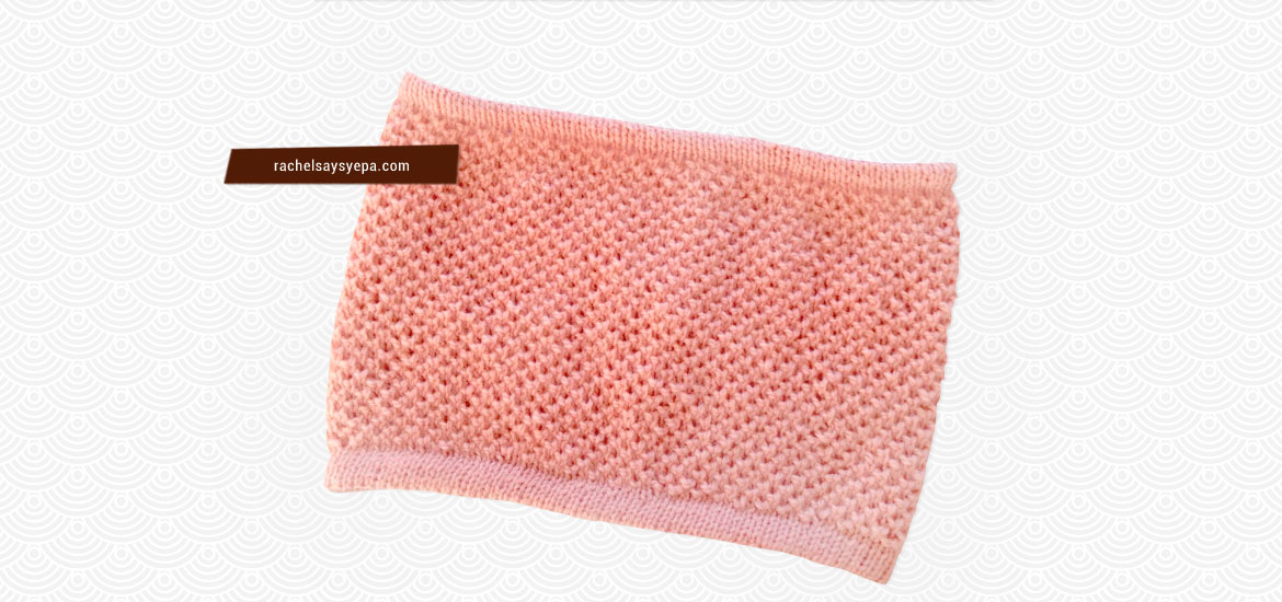 Tuto tricot de snood pour femme au point nid d'abeille