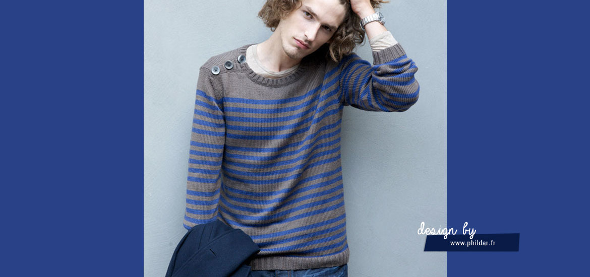 Pull En Tricot Rayé Pour Homme Mymyguoe - Col Rond, Manches Longues - Décontracté, Automne-hiver