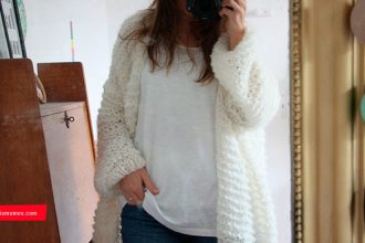 Tutoriel tricot de gilet maxi