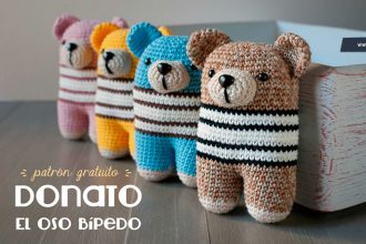 Modèle de crochet gratuit amigurumi joli ourson - débutant