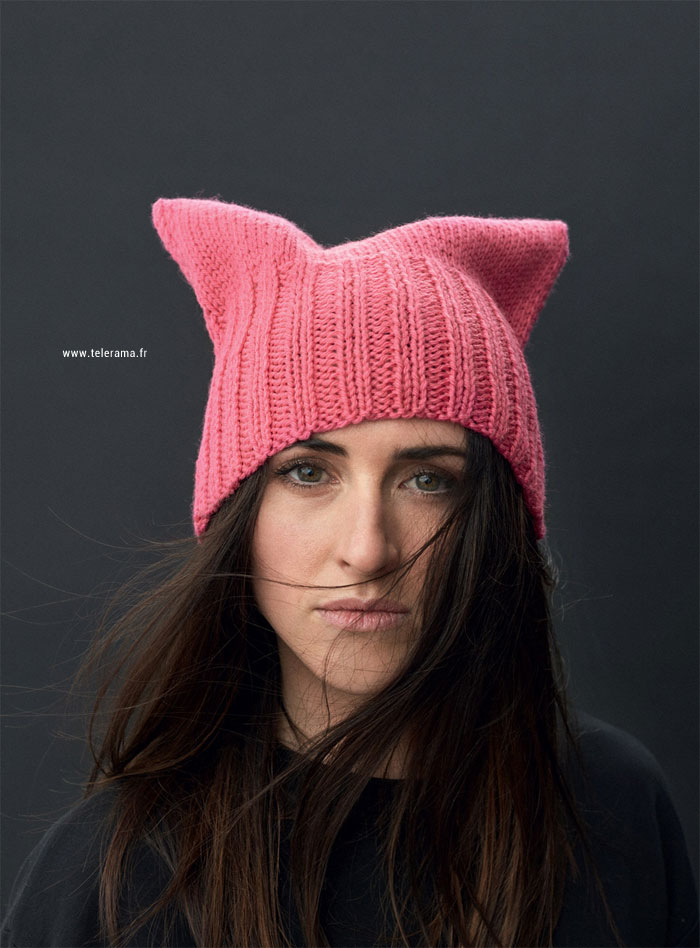 Tricoter un bonnet rose Pussy Hat Project 