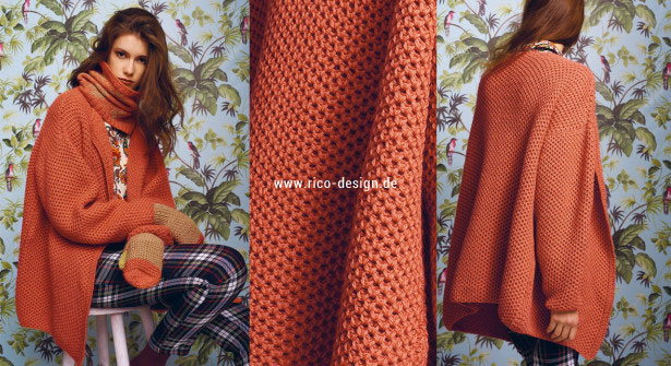 Modèle gratuit de veste oversize au tricot • Tricot and Co.