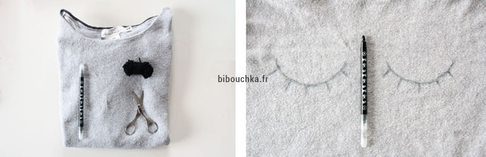 DIY couture simple facile et rapide : customiser un pull avec des broderies