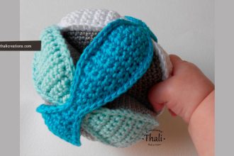 Tutoriel DIY pour réaliser une balle de préhension au crochet montessori